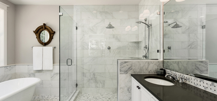 bathroom shower door installation in San Dimas